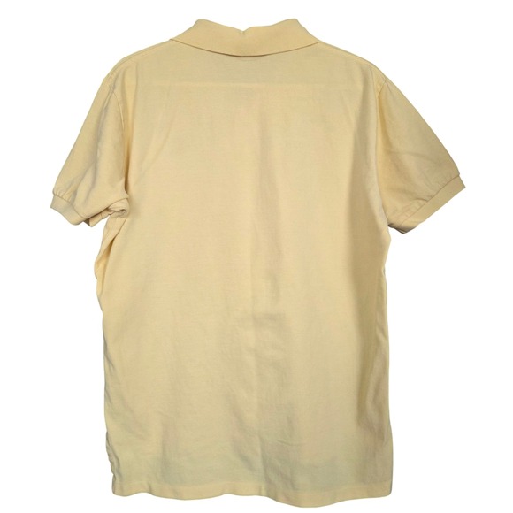 Polo Ralph Lauren Mens Yellow Cotton Classic Fit Short Sleeve Polo Shirt Size L - Picture 5 of 7